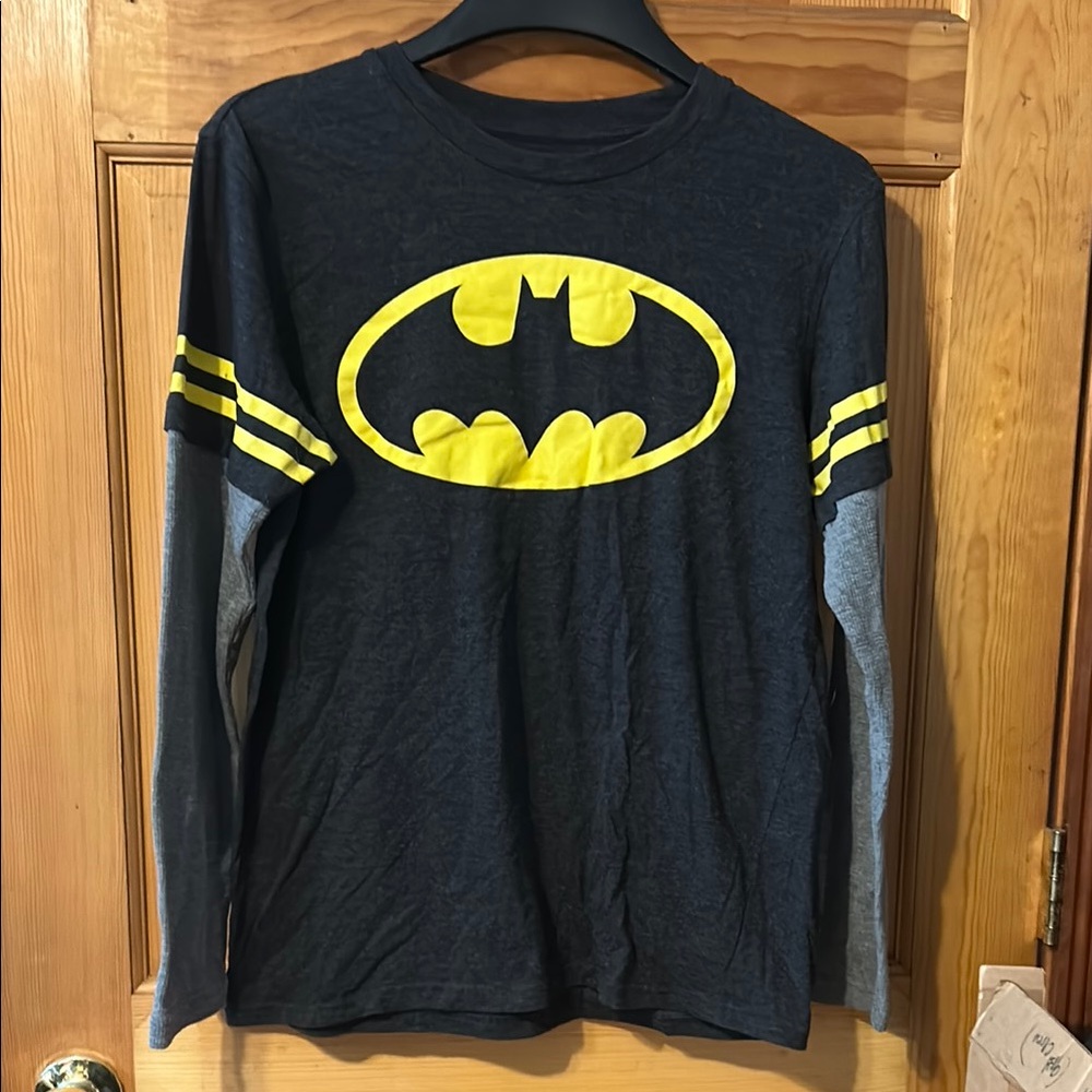 Batman Kids Long Sleeve Shirt - Black and Yellow